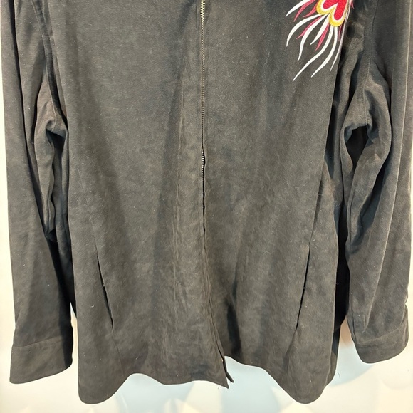 Vintage Bob Mackie Embroidered Rooster Art to Wear Jacket Size 1X - Picture 10 of 14